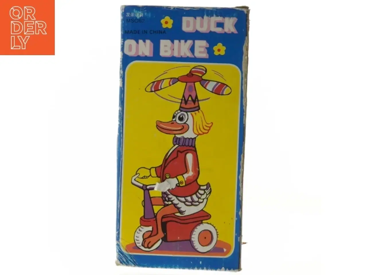 Billede 4 - 1920&#39;er Blik legetøj, and på cykel (str. 20 cm)