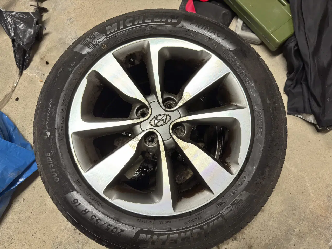 Billede 8 - Alufælge 16" Originale Hyundai m. Michelin dæk