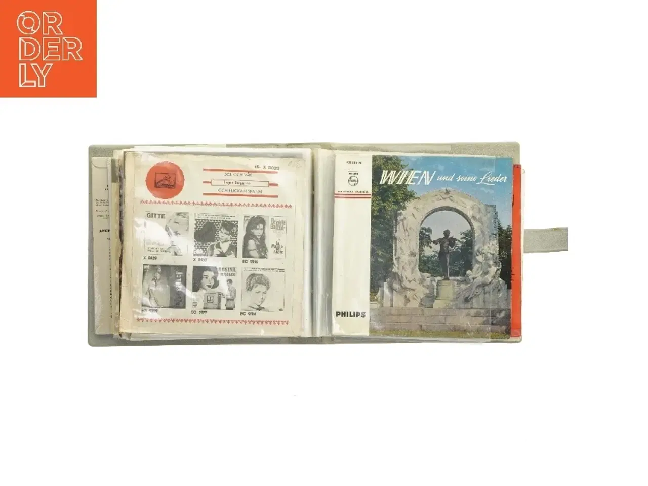 Billede 7 - Vintage vinyl opbevaringsmappe til LP singler fra Neptusan (str. 20x20x6 cm)