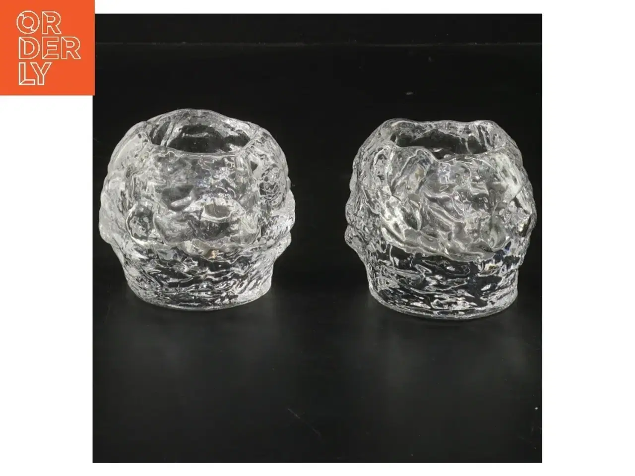 Billede 1 - Glaslysestager (str. 2 stk 6,5 cm)