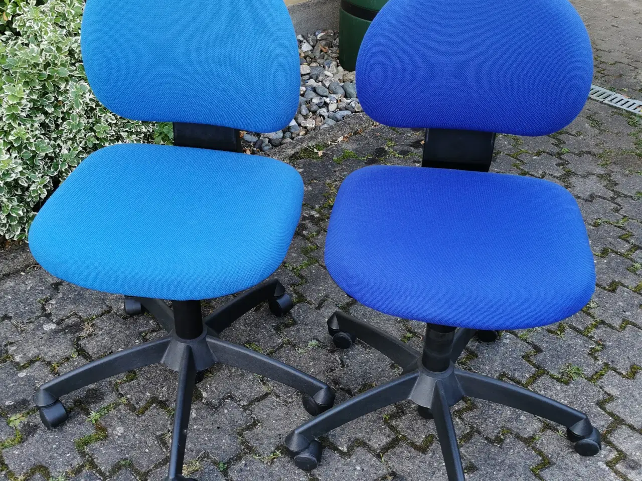 Billede 2 - To blå Labofa kontorstole sælges