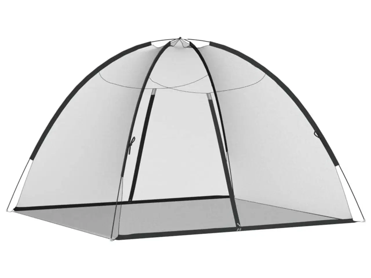 Billede 6 - Myggenet med døre 200x180x135 cm trådnet sort
