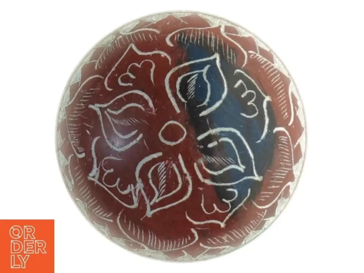 Billede 4 - Håndmalet keramikskål (str. 7 x 6 cm)