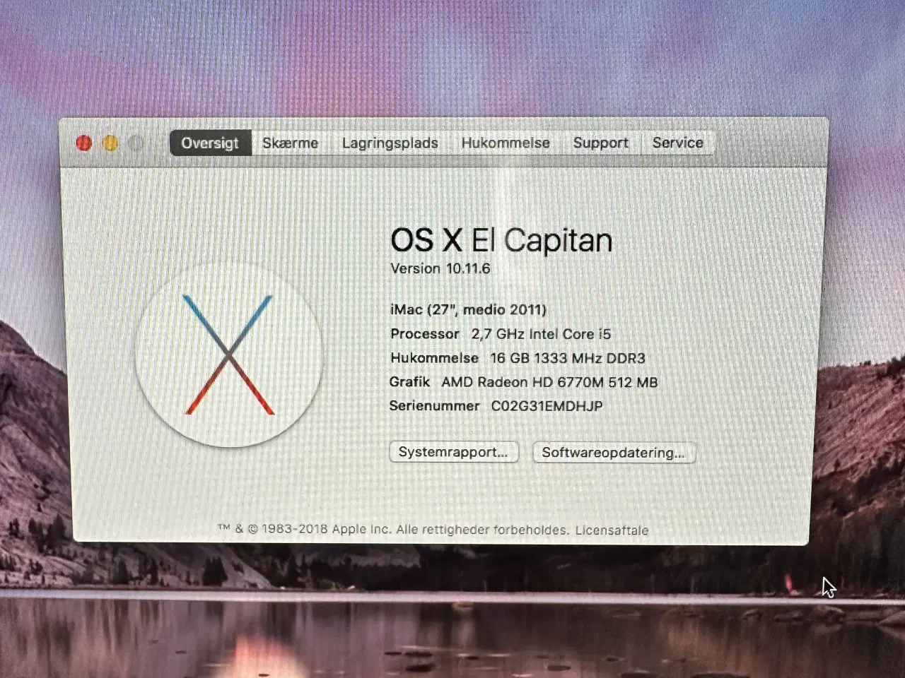 Billede 2 - iMac 27” medio 2011