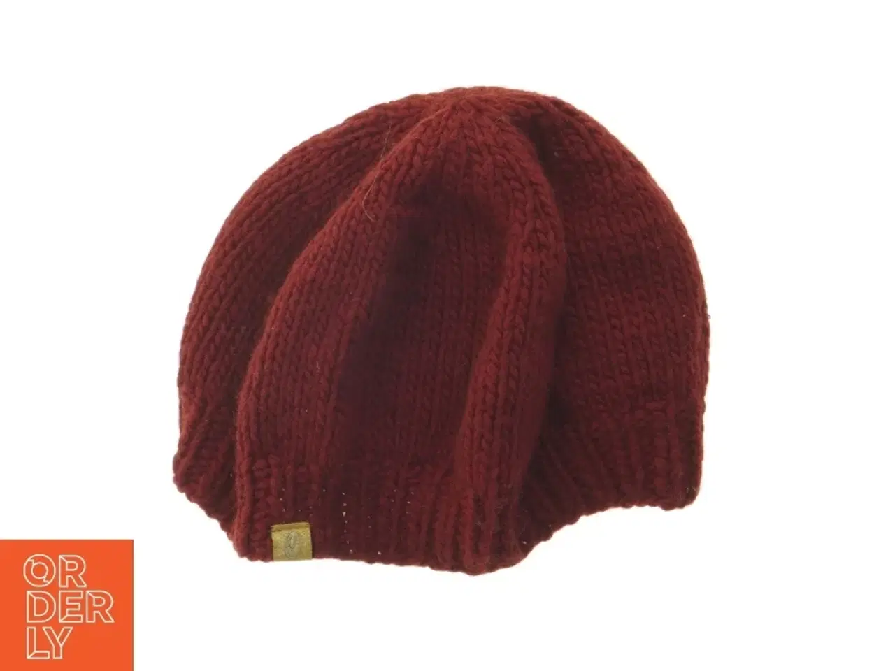 Billede 2 - Strikket hue med knapper (str. Ø 23 cm)