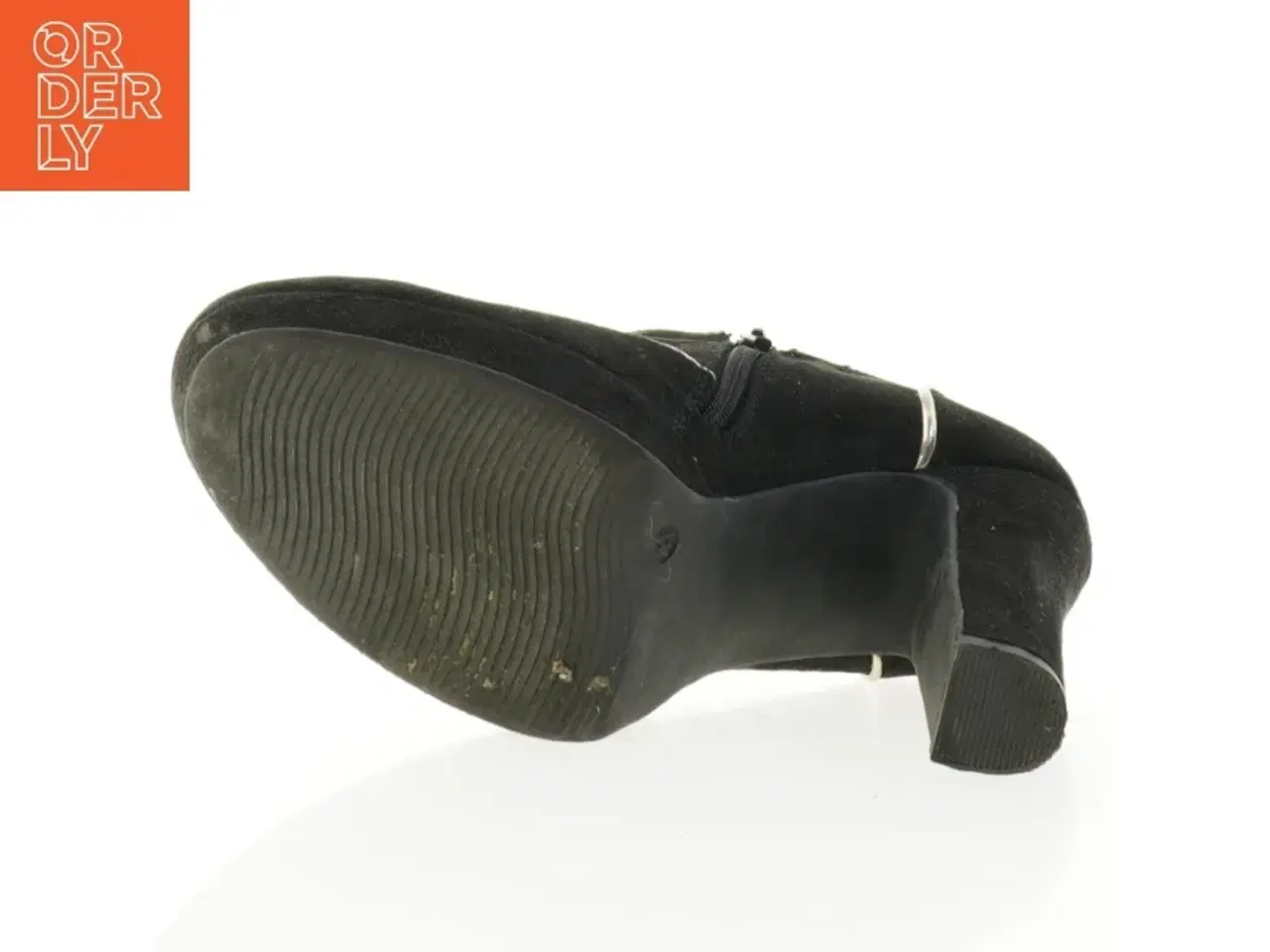 Billede 2 - Sorte ankelstøvler med høj hæl fra Catwalk (str. 41)