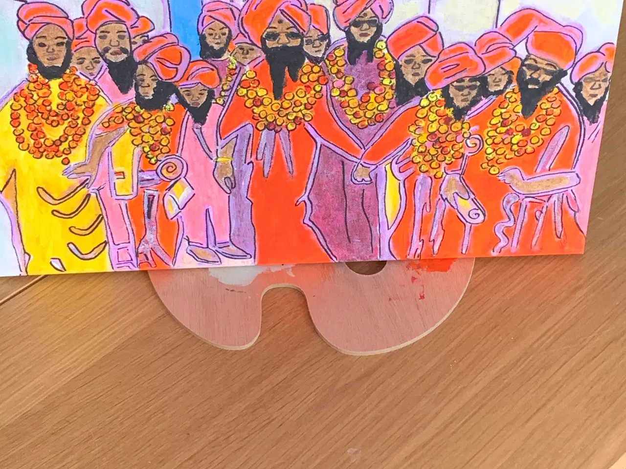 Billede 1 - Akrylmaleri, 30x40. Camaraderie.