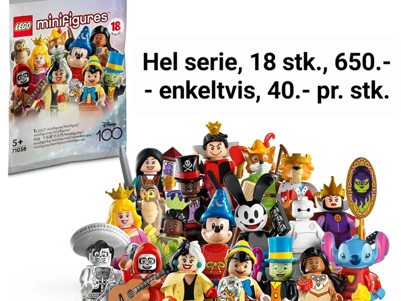 Billede 1 - LEGO minifigures, Disney 100 (fuld Serie)