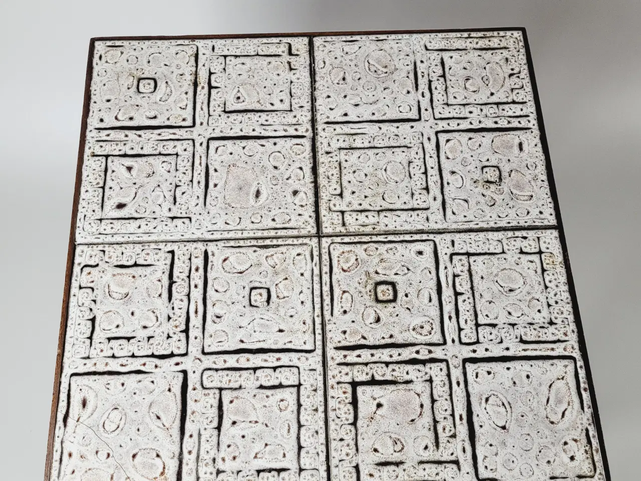 Billede 7 - ⭐️· Retro kakkelbord i teaktræ - sofabord/sidebord