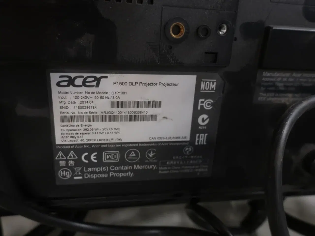 Billede 3 - Projektor ACER P1500 DLP