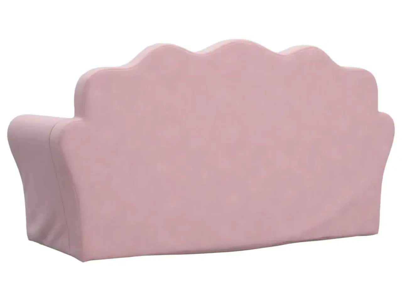 Billede 6 - 2-personers sovesofa til børn blødt plys lyserød