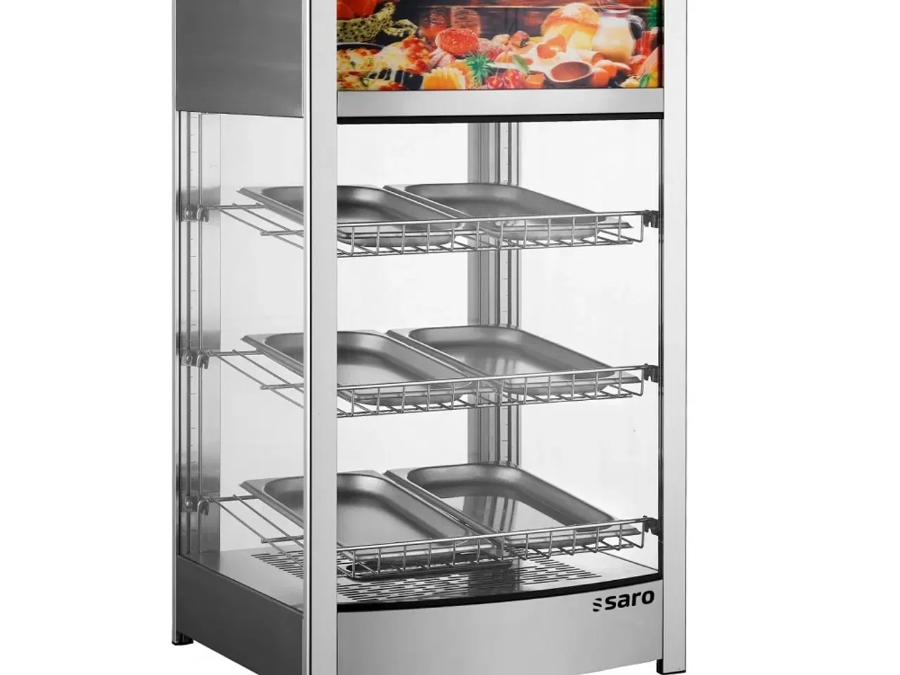 Billede 1 -  Lodret Varmevitrine (FINN) – 97 Liter Varmeskab