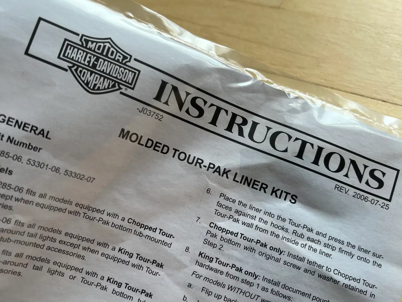 Billede 4 - Premium Tour-Pak Fitted Lining
