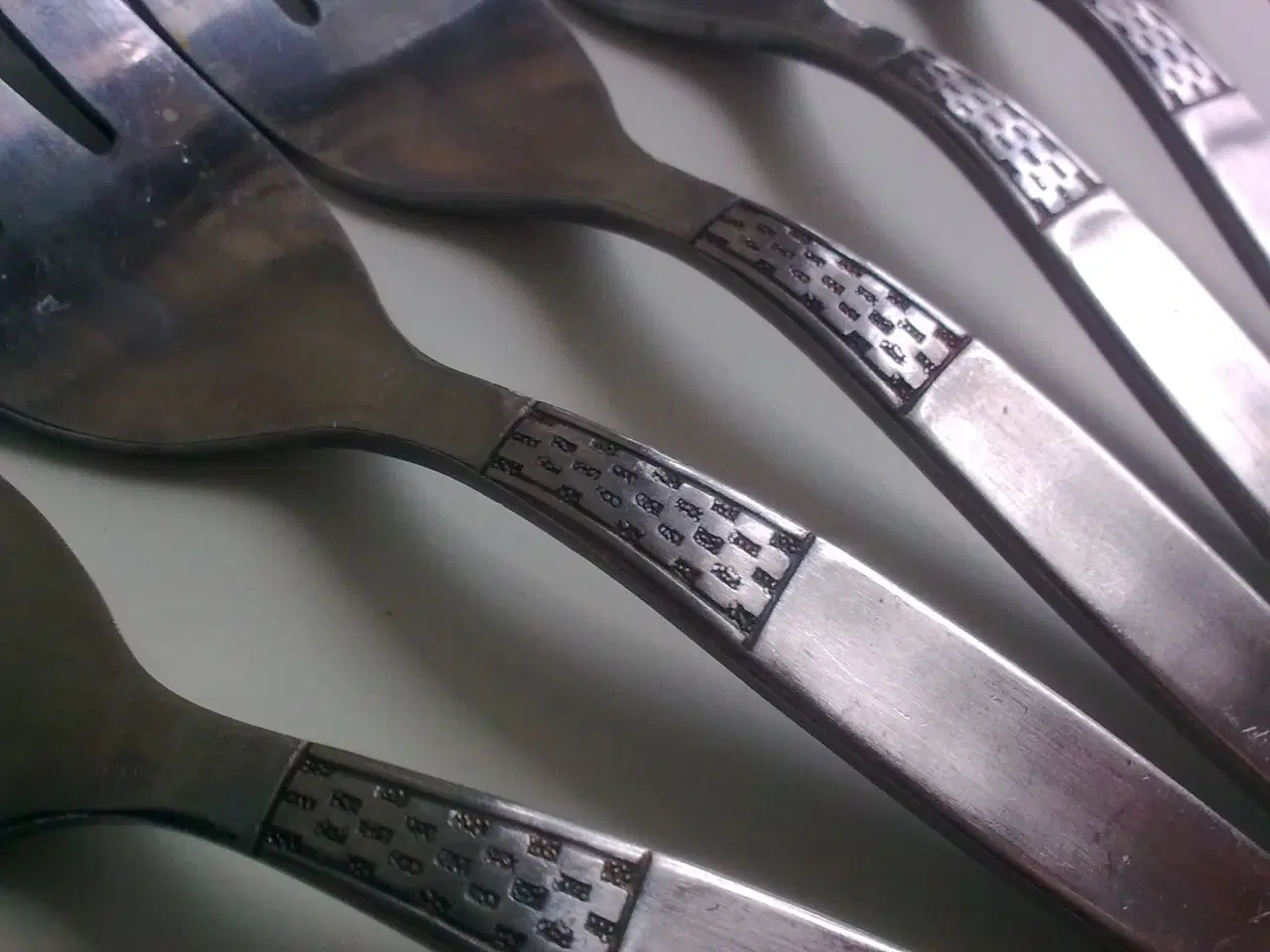 Billede 2 - Kagegafler 14 stk. rustfri stål 1970rnes DK o.a.