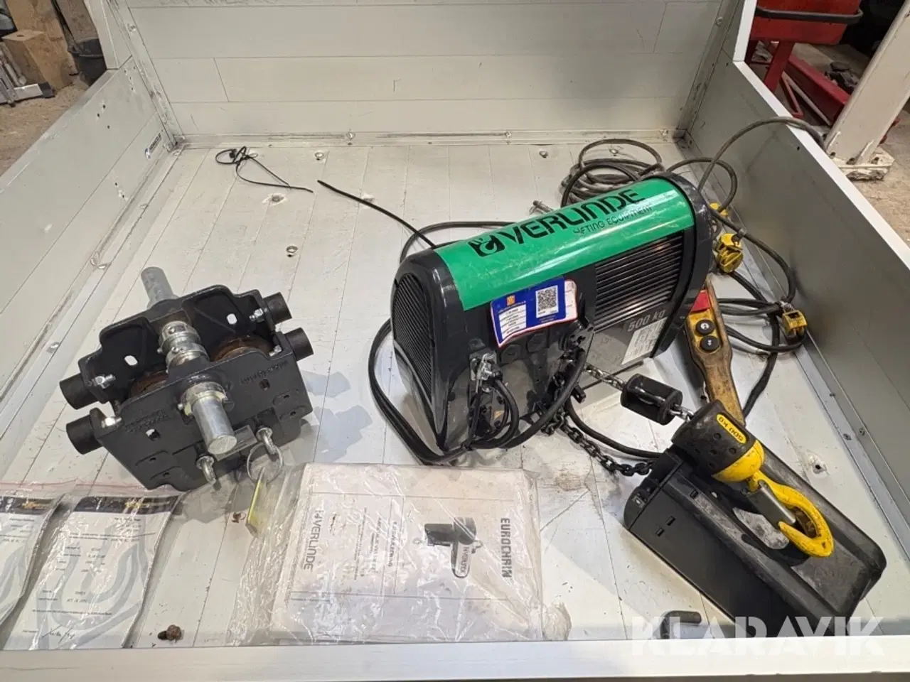 Billede 2 - Kædetalje 500kg med løbekat Eurochain Verlinde