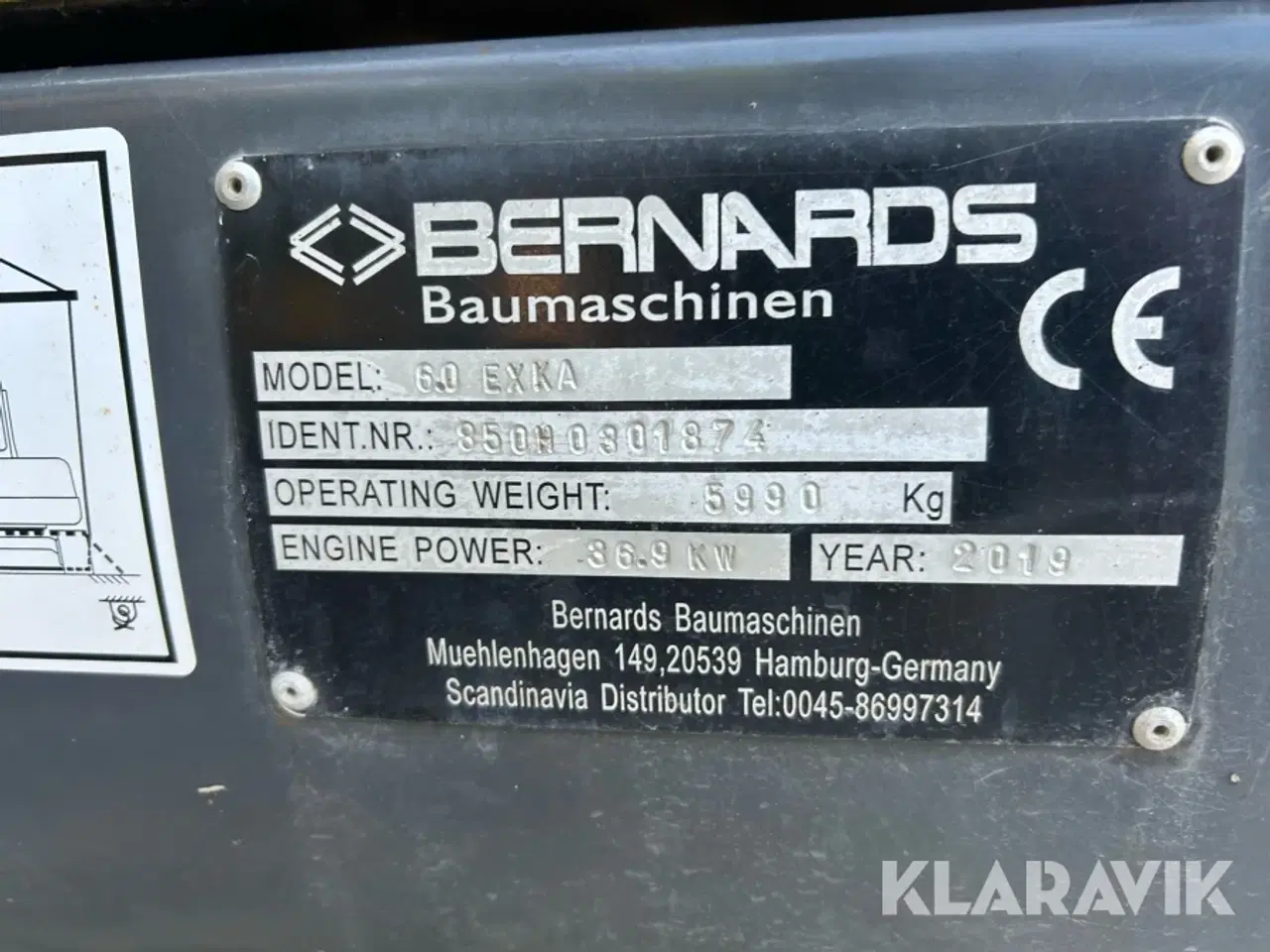 Billede 6 - Gravemaskine Bernards 60 EXKA