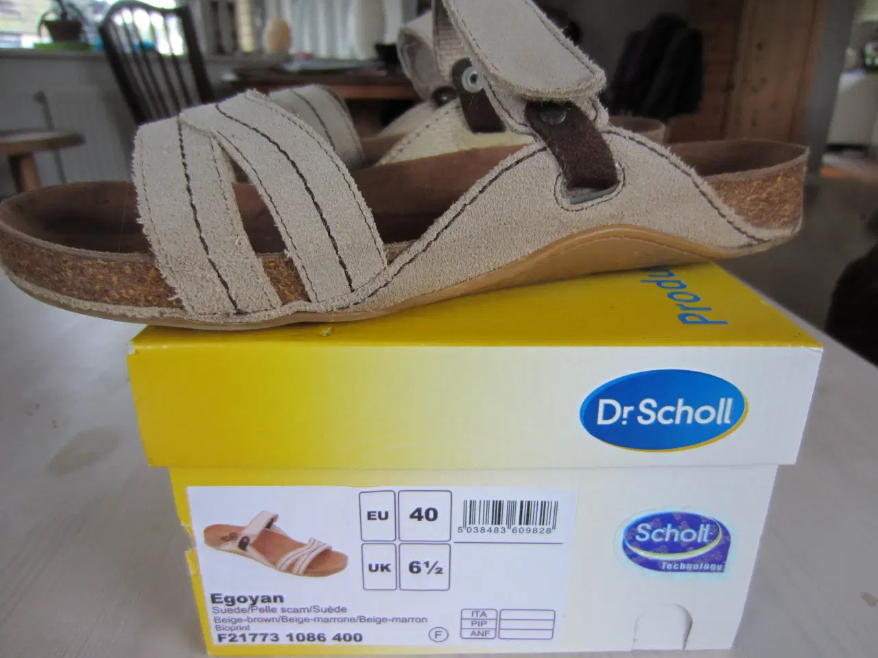 Billede 1 - Scholl sandaler - slippers med velcroluk