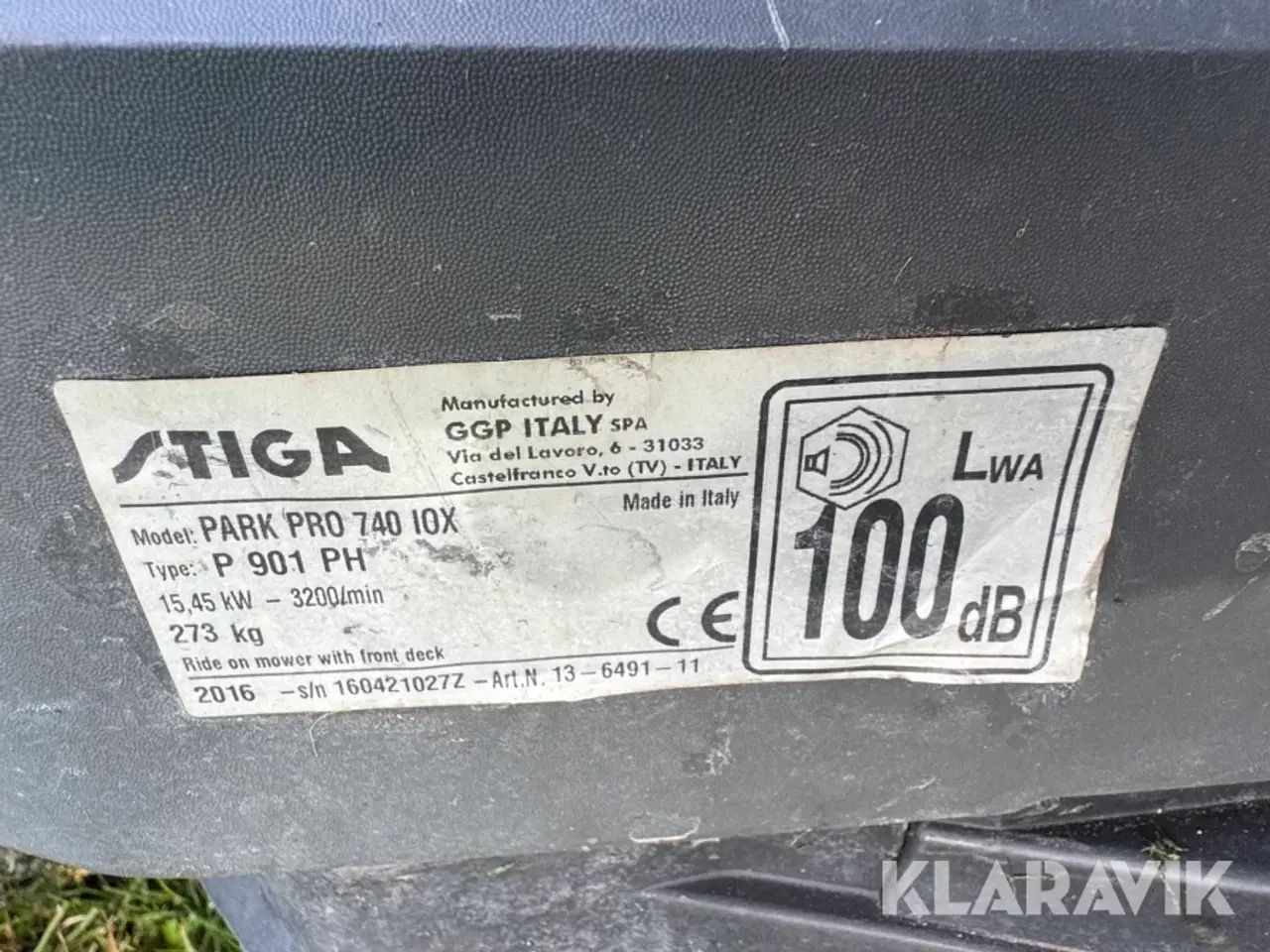 Billede 5 - Græsslåmaskine Stiga Park Pro 740 IOX P 901 PH