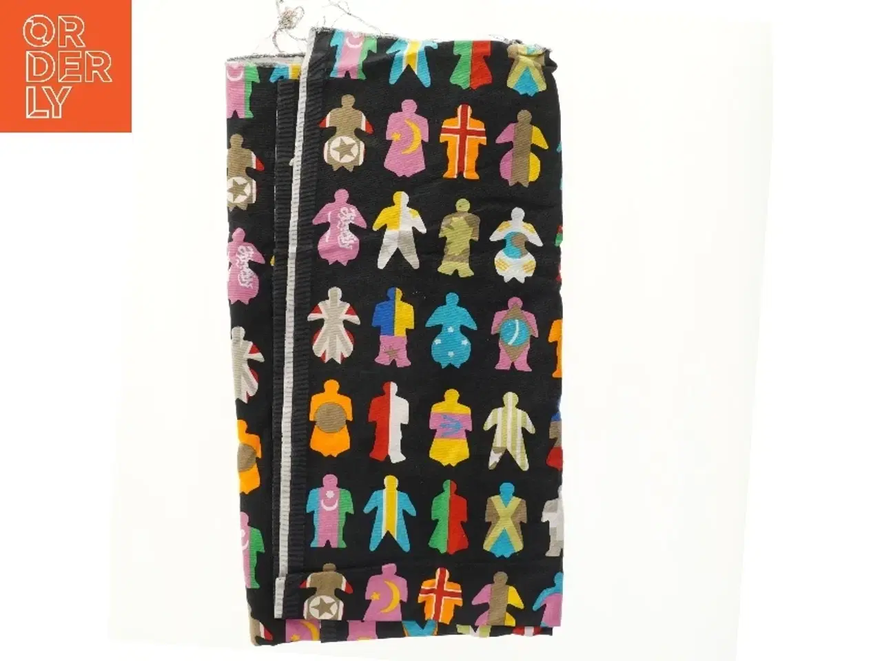 Billede 1 - Farverigt stof med figurer (str. 300x150 cm)
