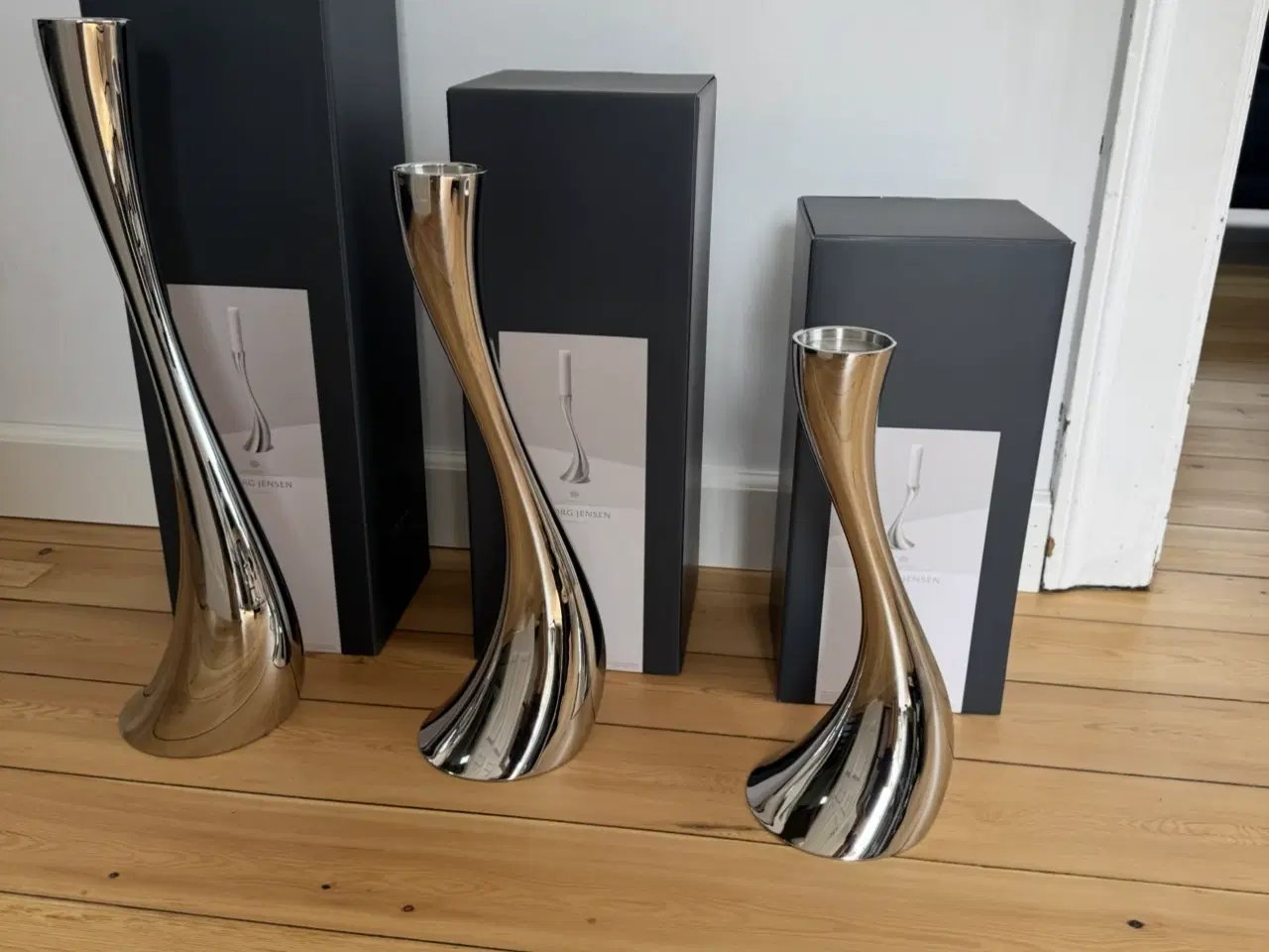 Billede 1 - Georg Jensen Cobra gulvlysestager 
