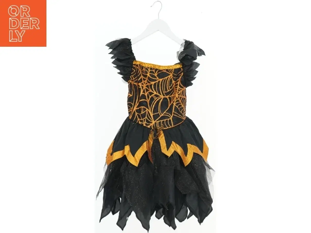 Billede 1 - Udklædningskjole med edderkoppemotiv (str. 128)