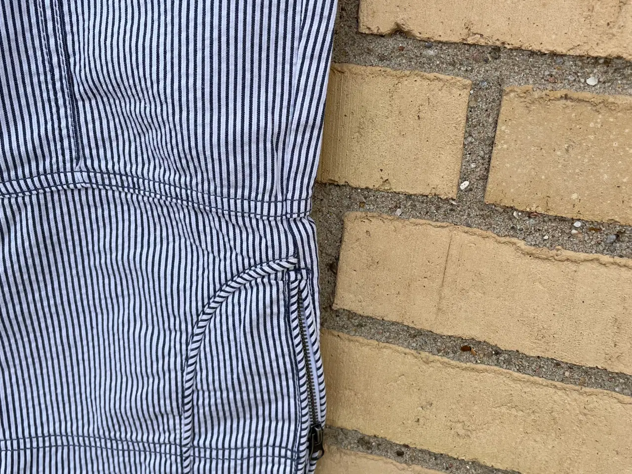 Billede 3 - Capri buks, str. 38 Blå/hvid stribet