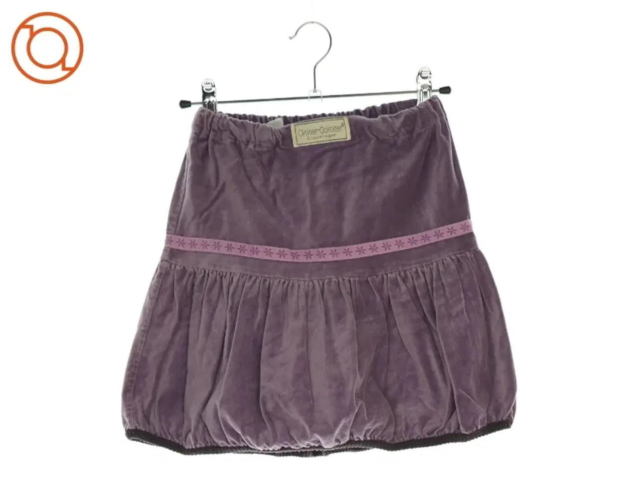 Billede 1 - Nederdel i velour fra Okker Gokker (str. 8 år)