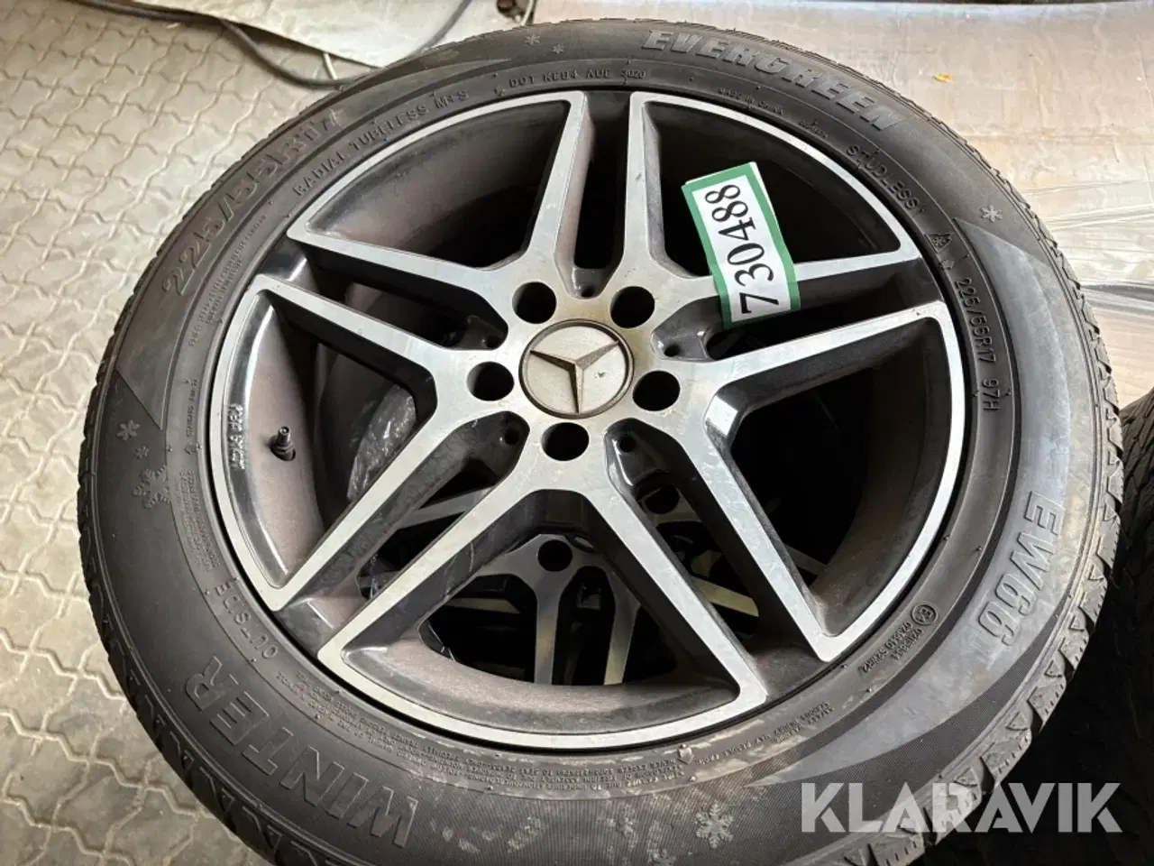 Billede 10 - Alufælge med dæk Mercedes AMG Evergreen Nokian 225/55R17 og 255/60R16