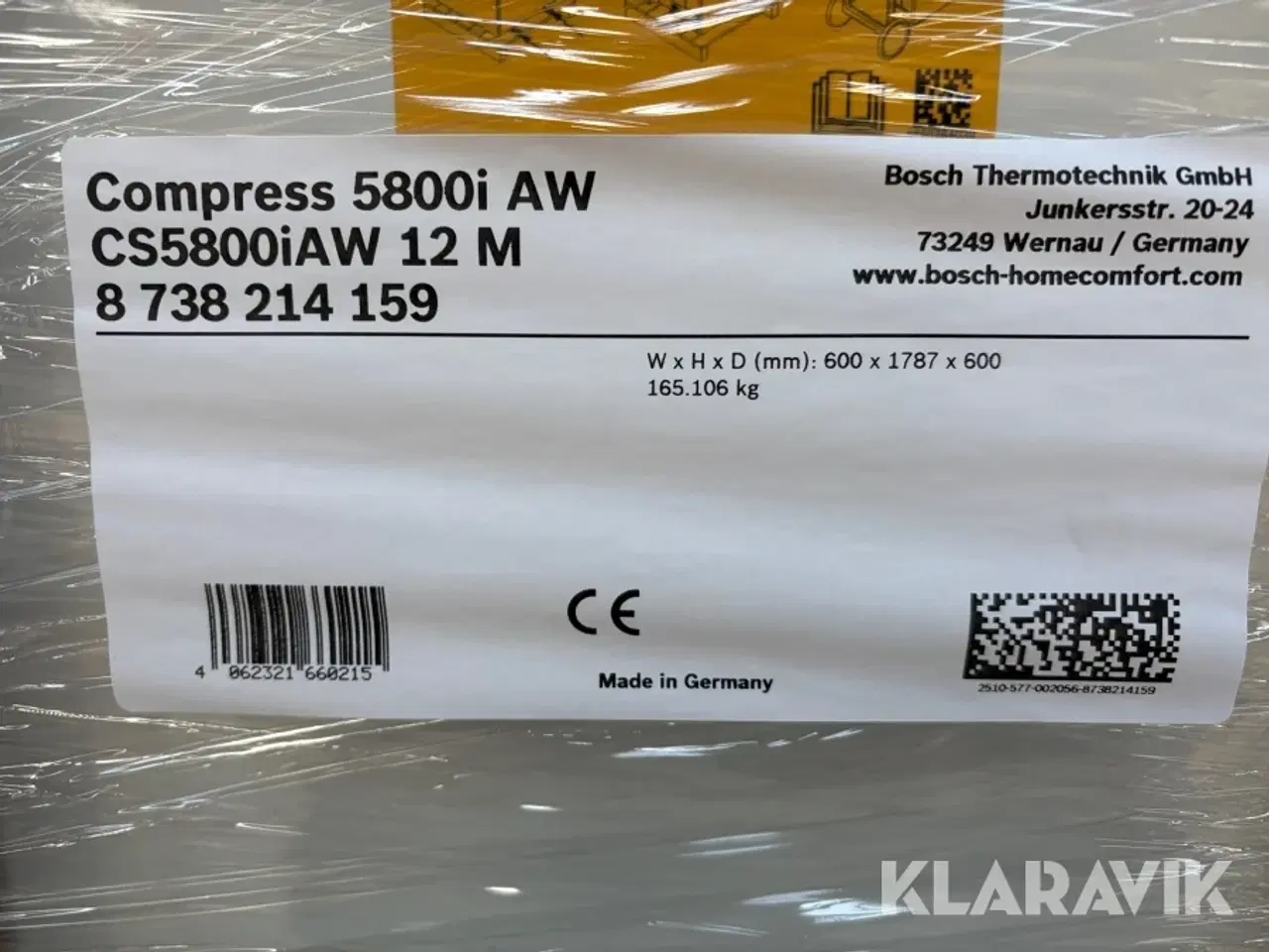 Billede 10 - Varmepumpe indedel Bosch Compress 5800i AW 12 M