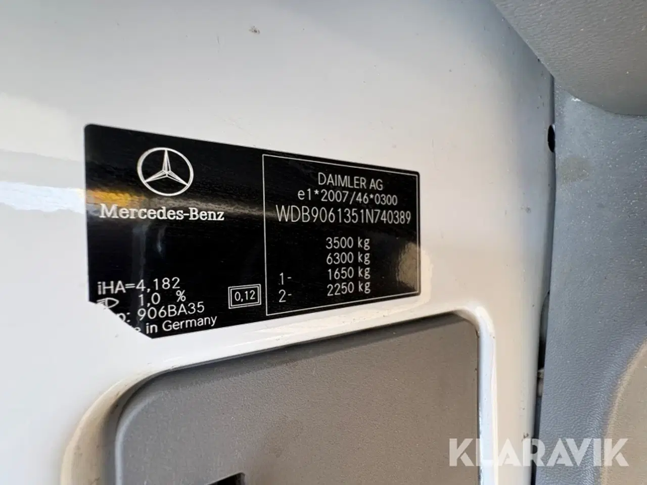 Billede 5 - Liftbil Mercedes-Benz Sprinter 316 CDI Chassis Lang