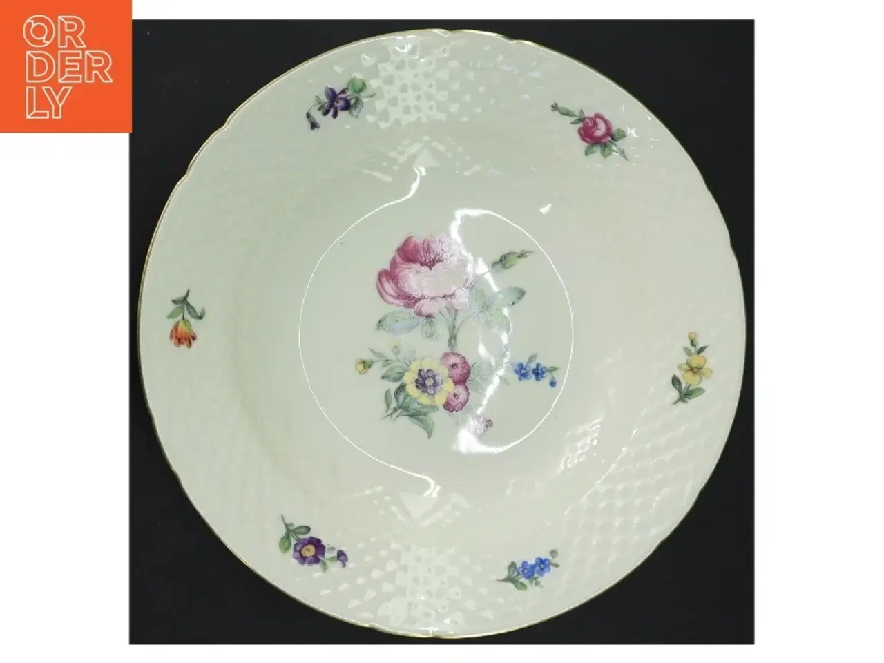 Billede 1 - B&G Saksisk blomst dyb tallerken (str. 24,5x4 cm)