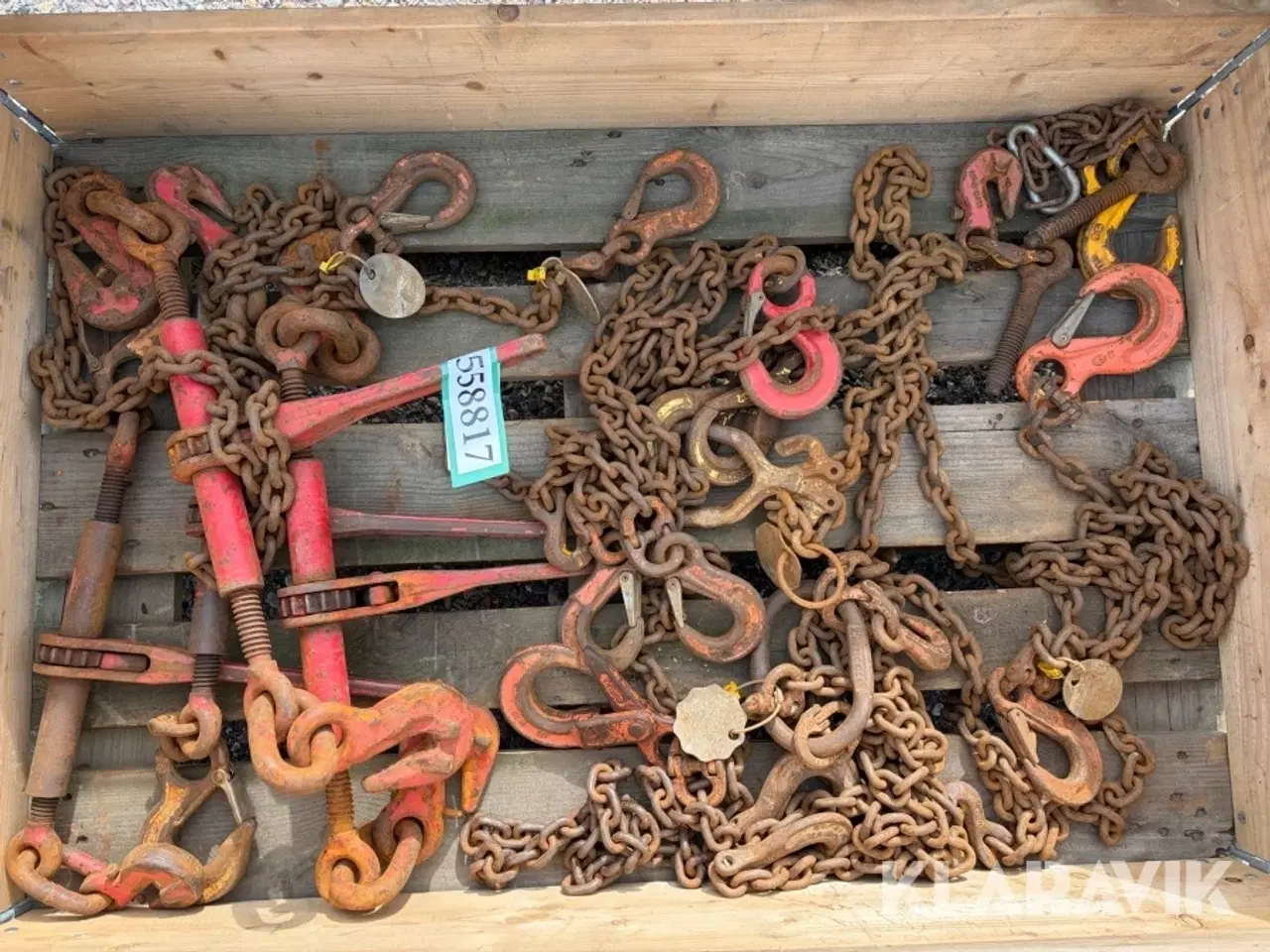 Billede 1 - Surringsskralder og kædeslængder samlet lot