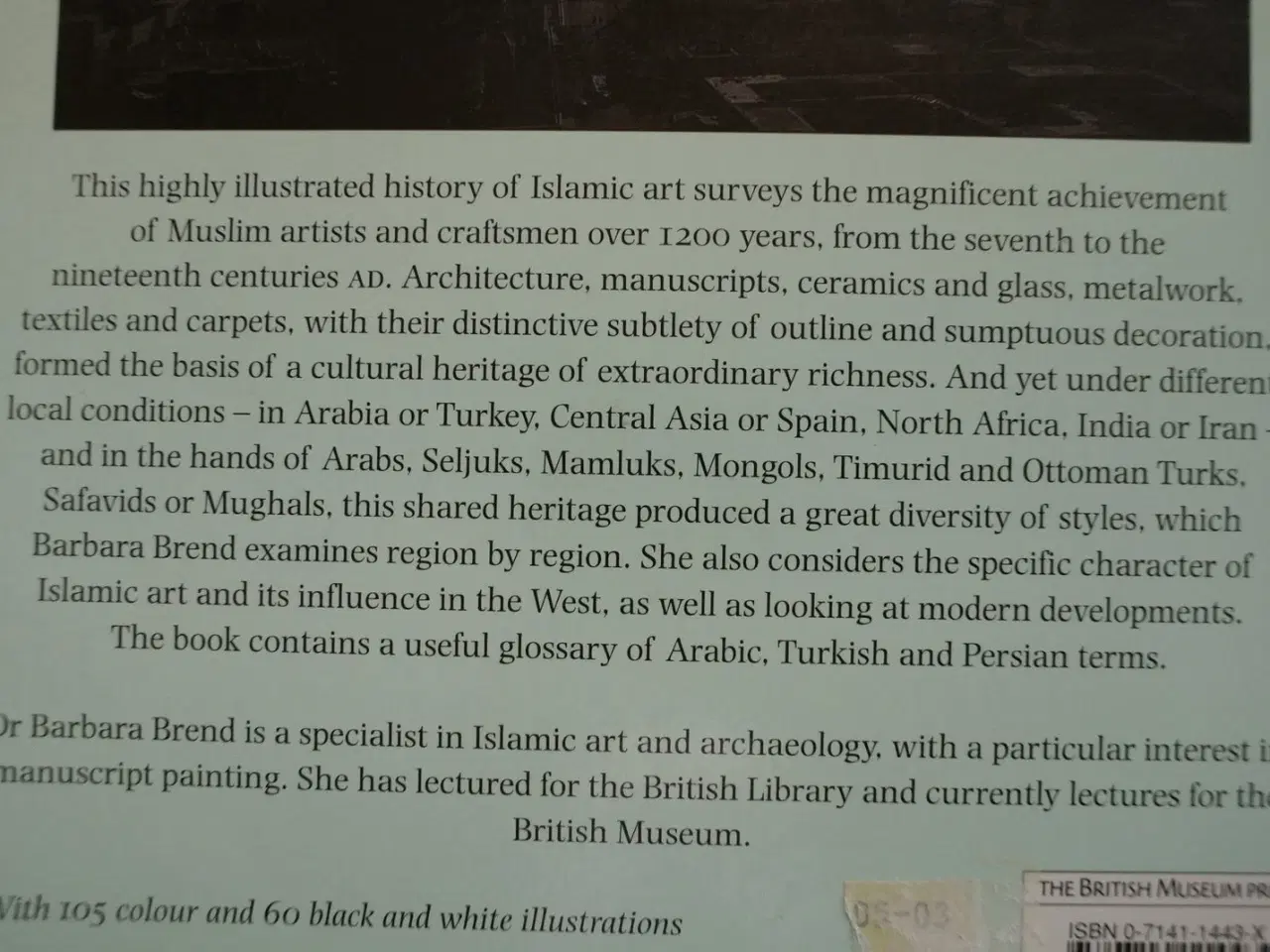 Billede 3 - islamic art, by barbara brend, emne: kunst og kult