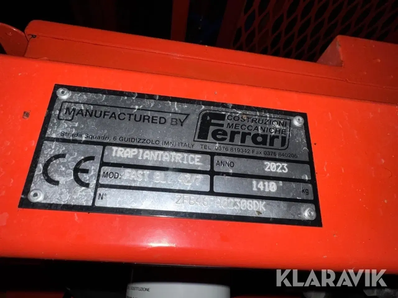 Billede 6 - Plantemaskine Ferrari Costruzioni Meccaniche FAST BL. 4Z/7