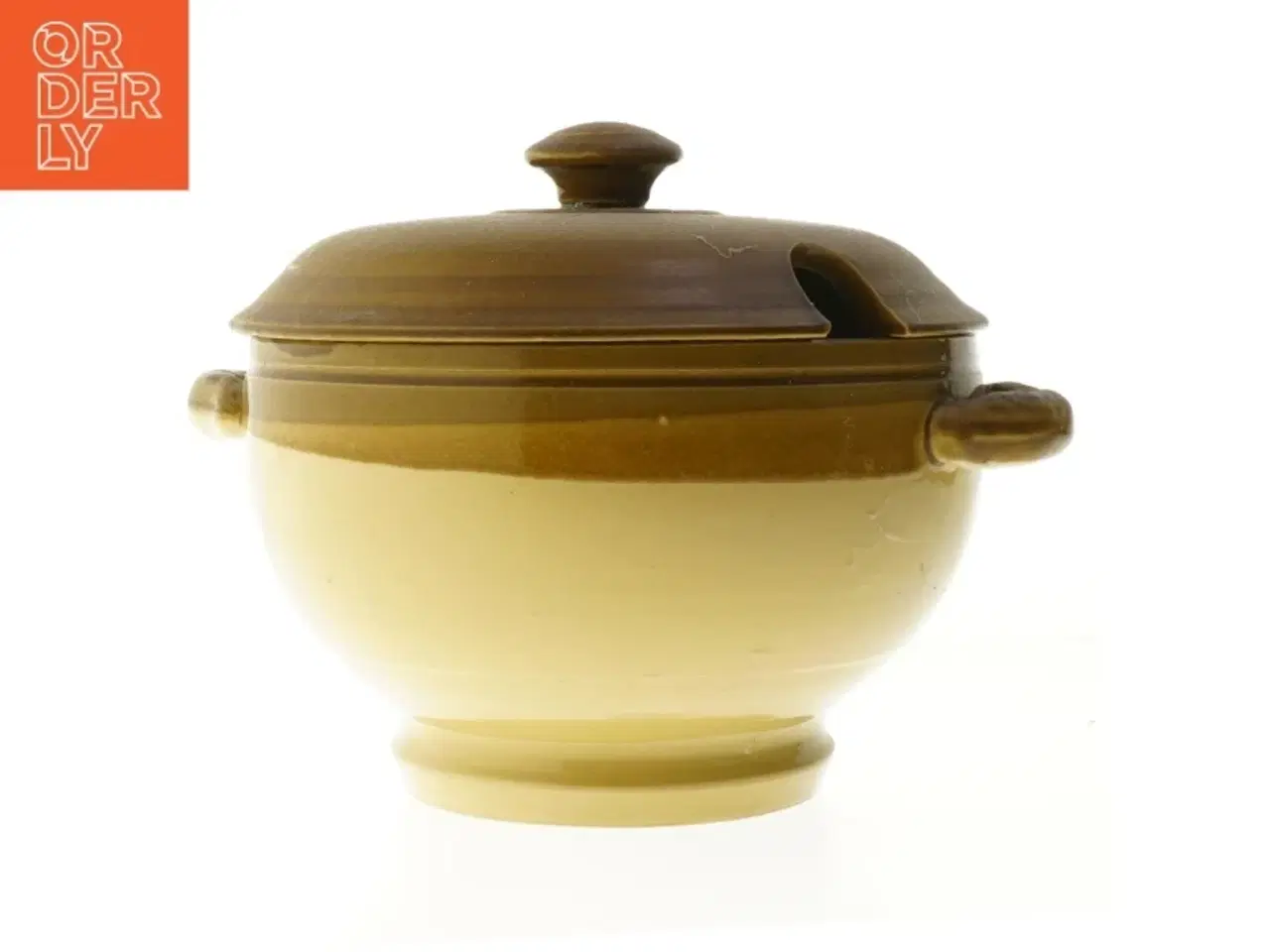 Billede 1 - Keramisk Gryde med Låg fra TG Green & Co Ltd (str. Ø 22 cm)