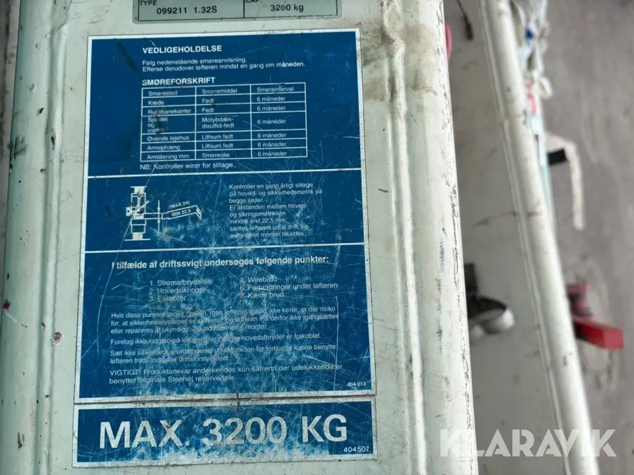Billede 7 - Autolift Stenhøj Autolift A/S 1.32S 1 styk