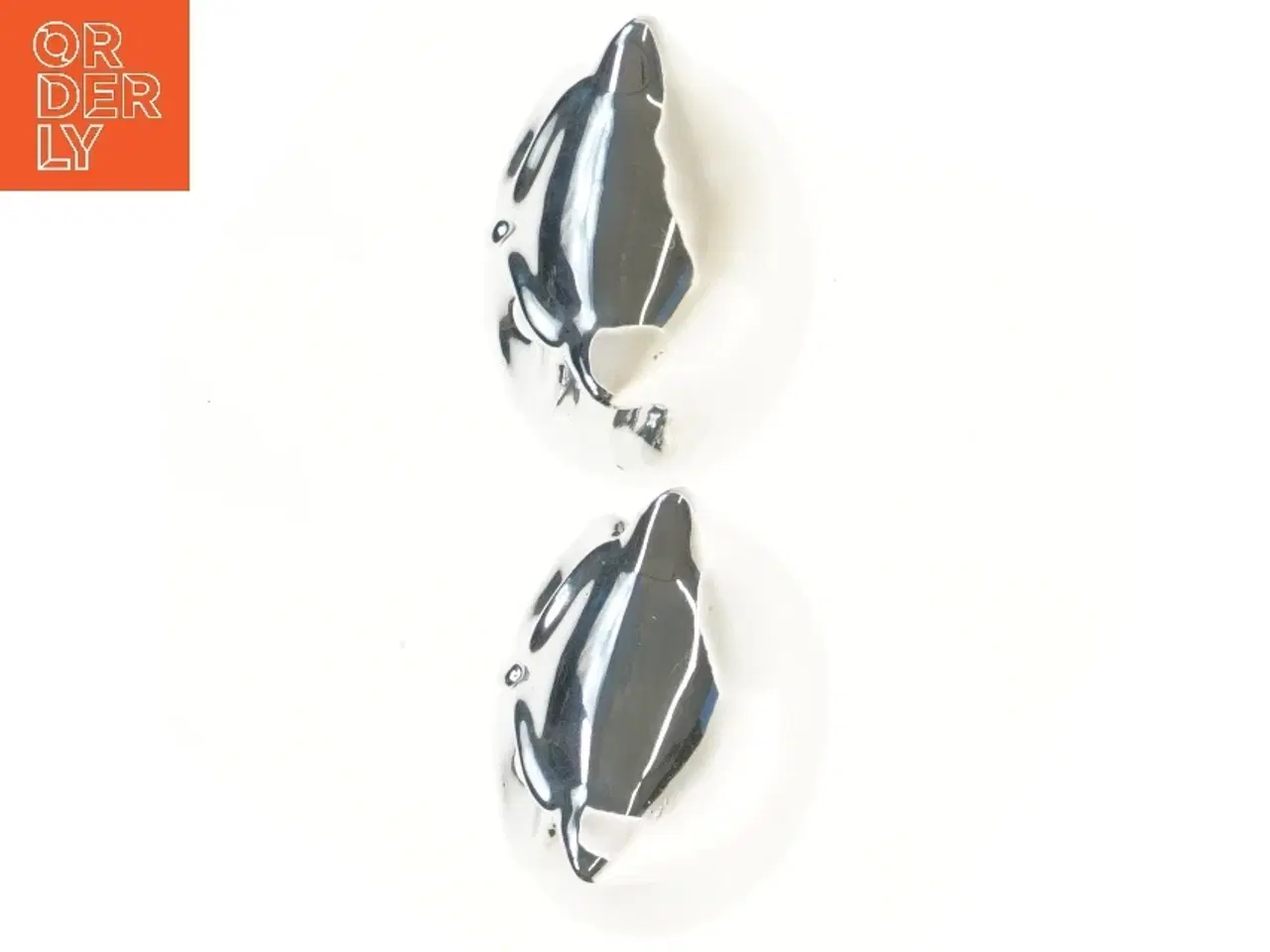 Billede 2 - Sølvfarvede uglefiguriner (str. 15 cm)