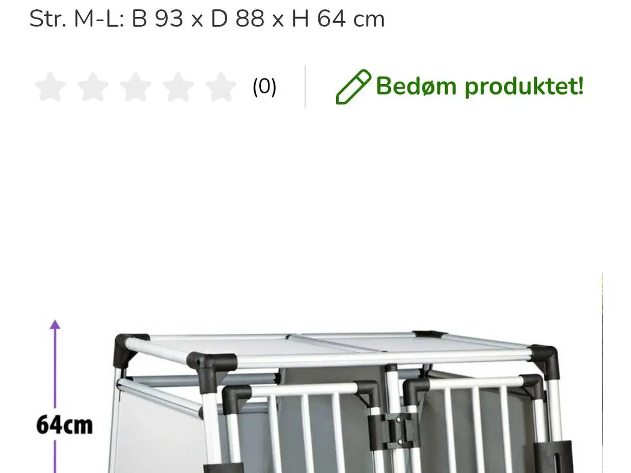 Billede 1 - Hundebur dobbelt Trixie 