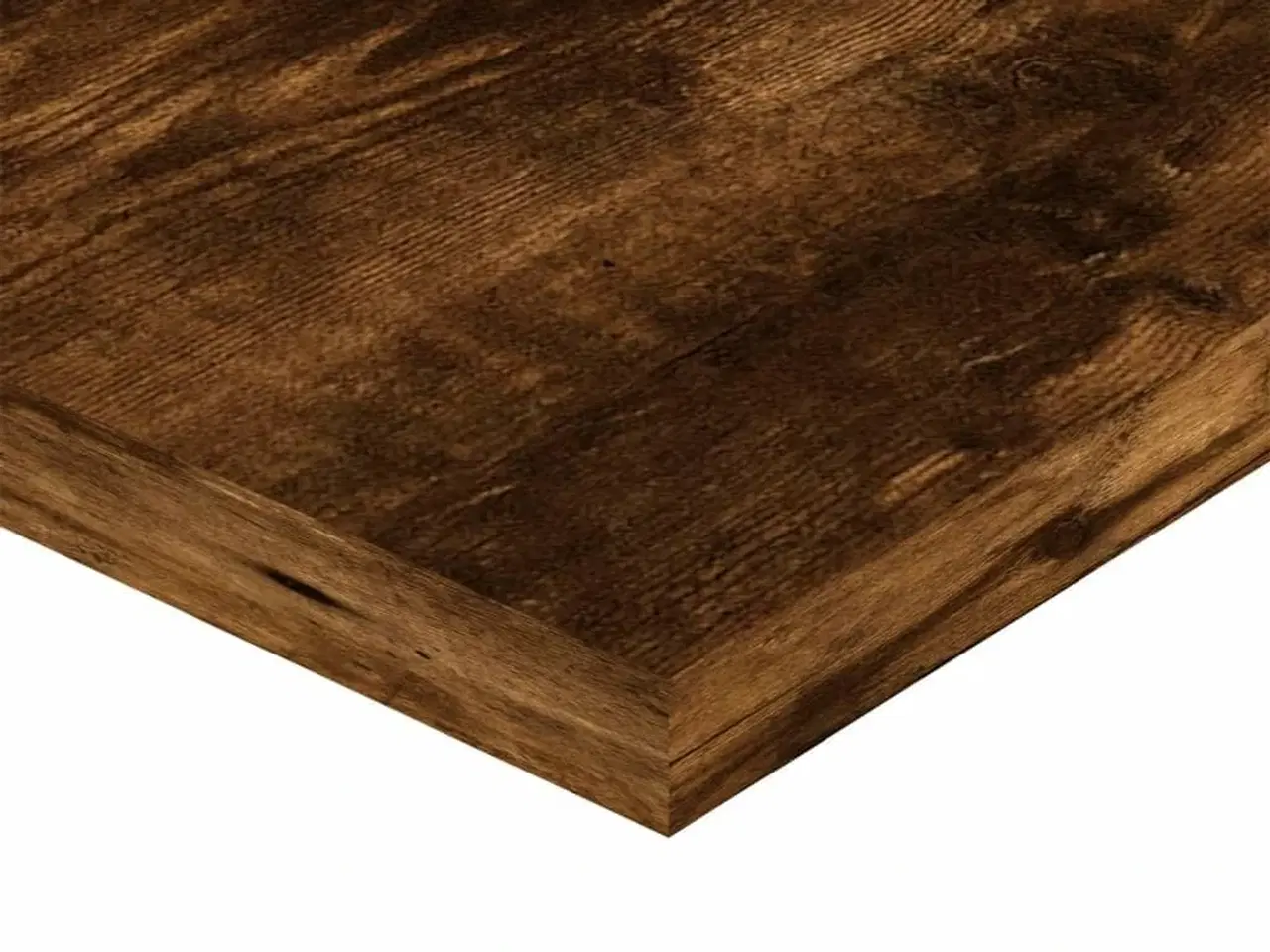 Billede 7 - Væghylder 4 stk. 60x20x1,5 cm konstrueret træ røget egetræ