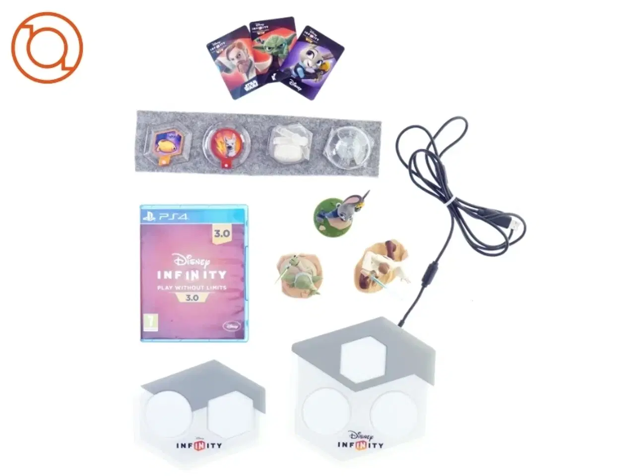 Billede 1 - Disney infinity starter set (både PS3 + Nintendo 3DS) fra Disney (str. Plader 18 x 19 cm og 16 x 14 cm)