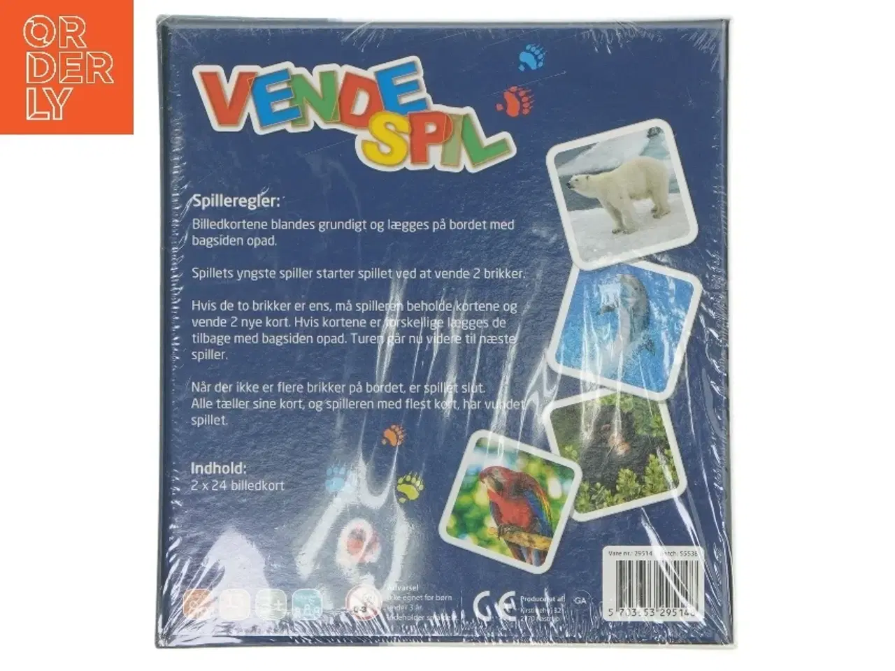 Billede 2 - Vendespil med vilde dyr (str. 20x22 cm)