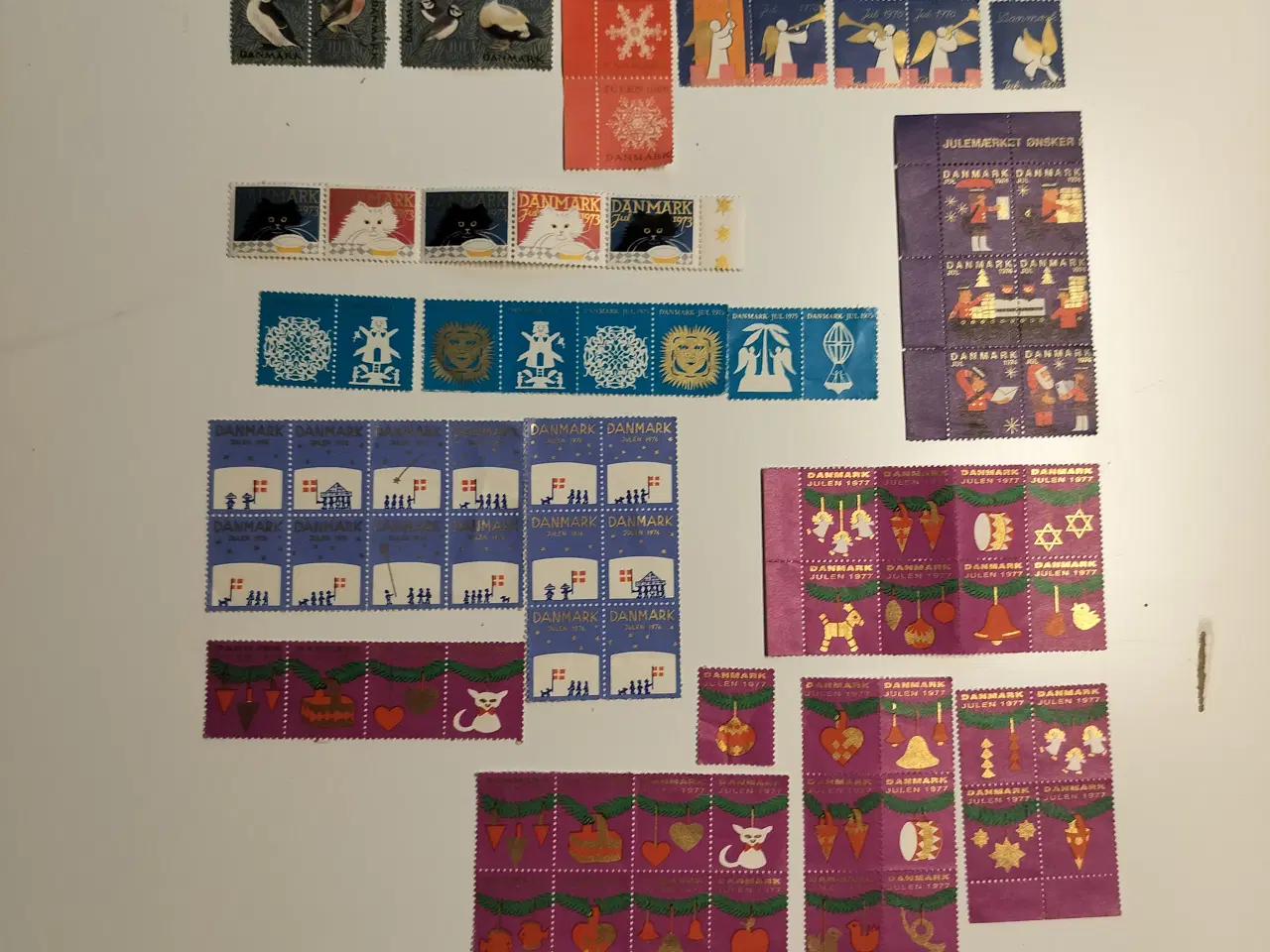 Billede 2 - julefrimærker 400 stk blandet
