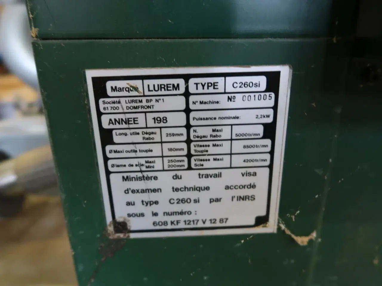 Billede 8 - Formatsav LUREM C 260 Si