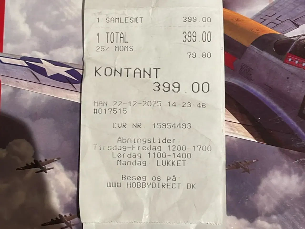 Billede 4 - Model flyver Messerschmitt