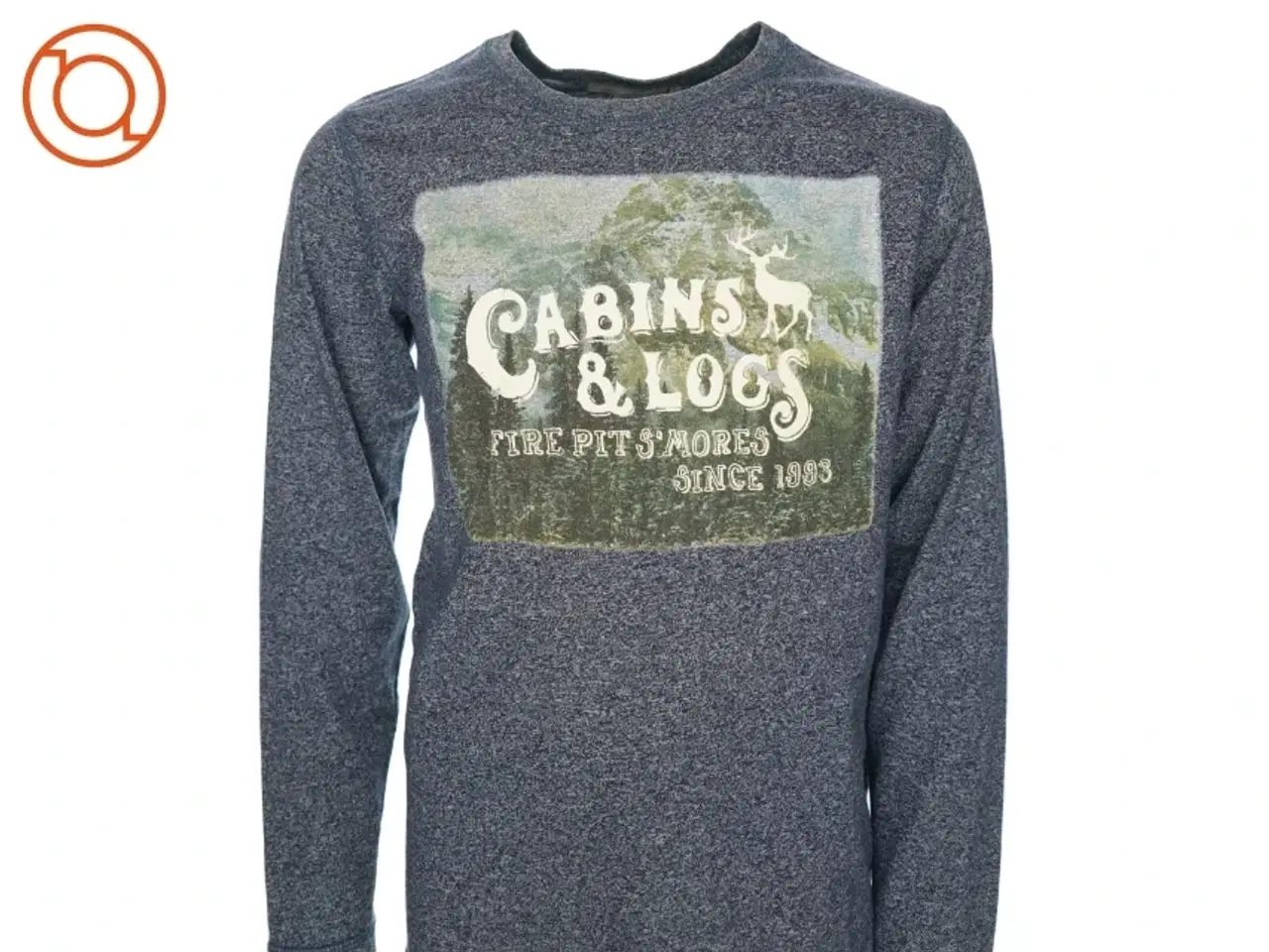 Billede 1 - Langærmet bluse med motiv fra H&M (str. 146/152)