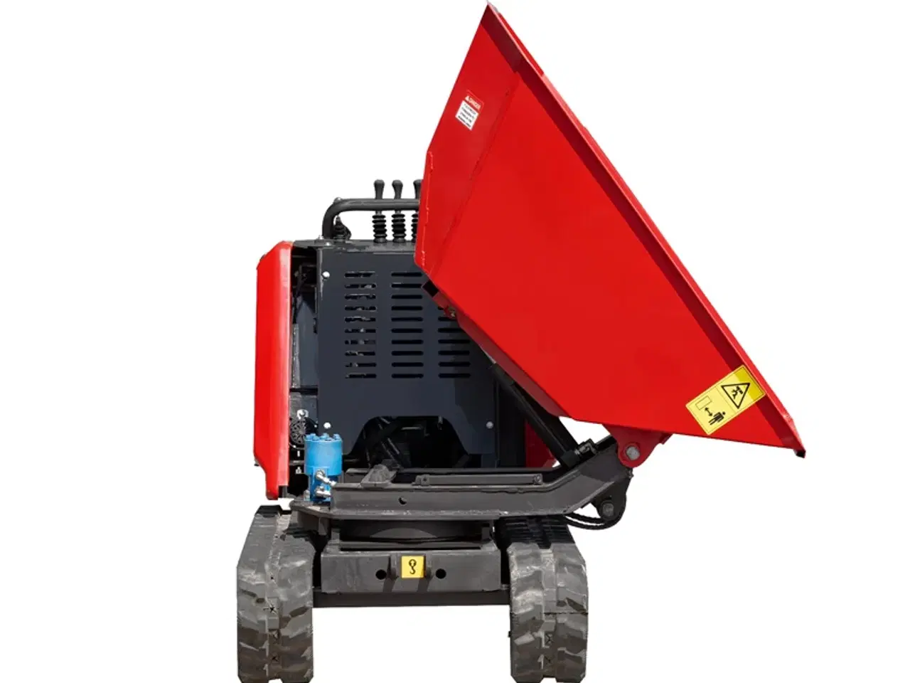 Billede 3 - Motorbør med sidetip - larvebånd - B&S benzinmotor