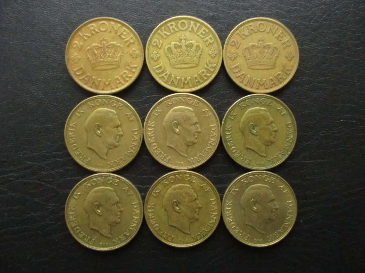 Billede 2 - 2 kr 1925-1958 - 9 forskellige årstal