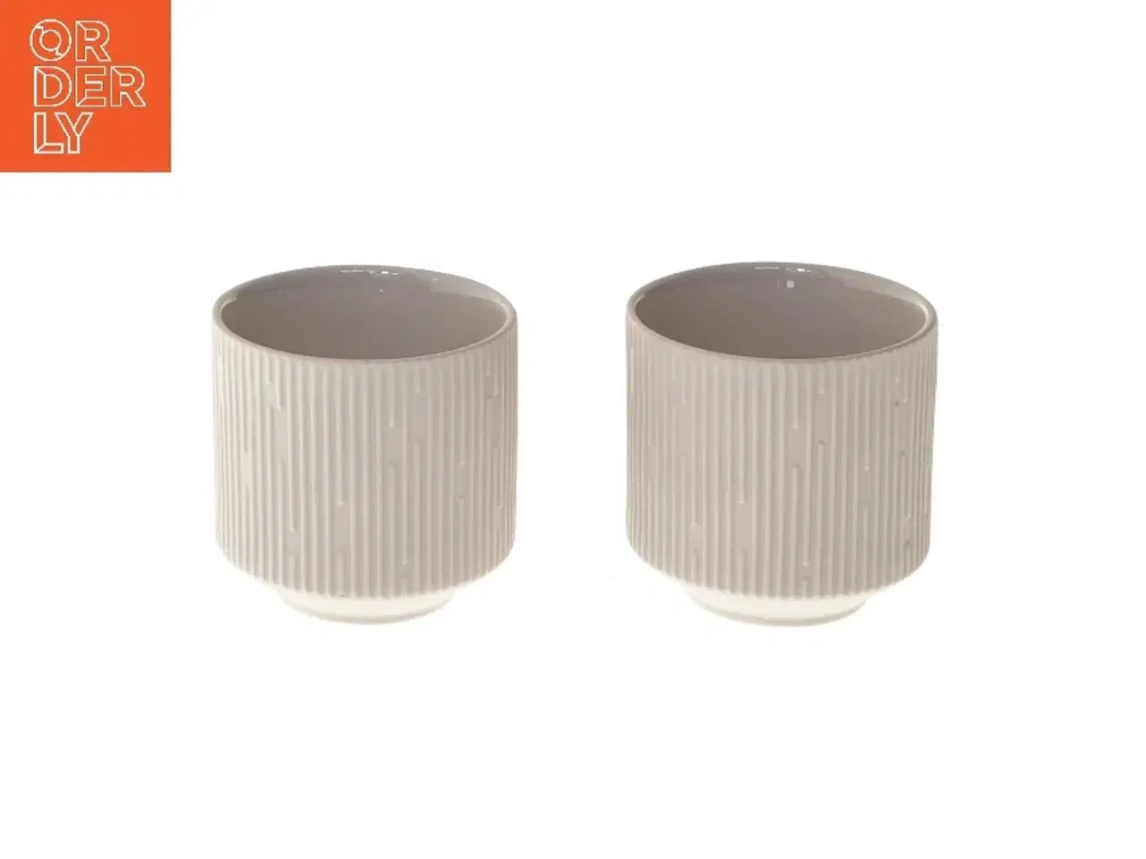 Billede 1 - 2 keramik kopper fra House of Sander fra House of Sander (str. 2 stk Ø 7 cm)