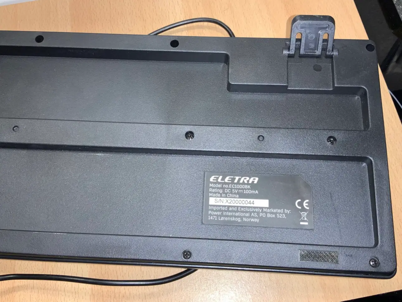 Billede 2 - Tastatur Eletra EC1000BK med mus