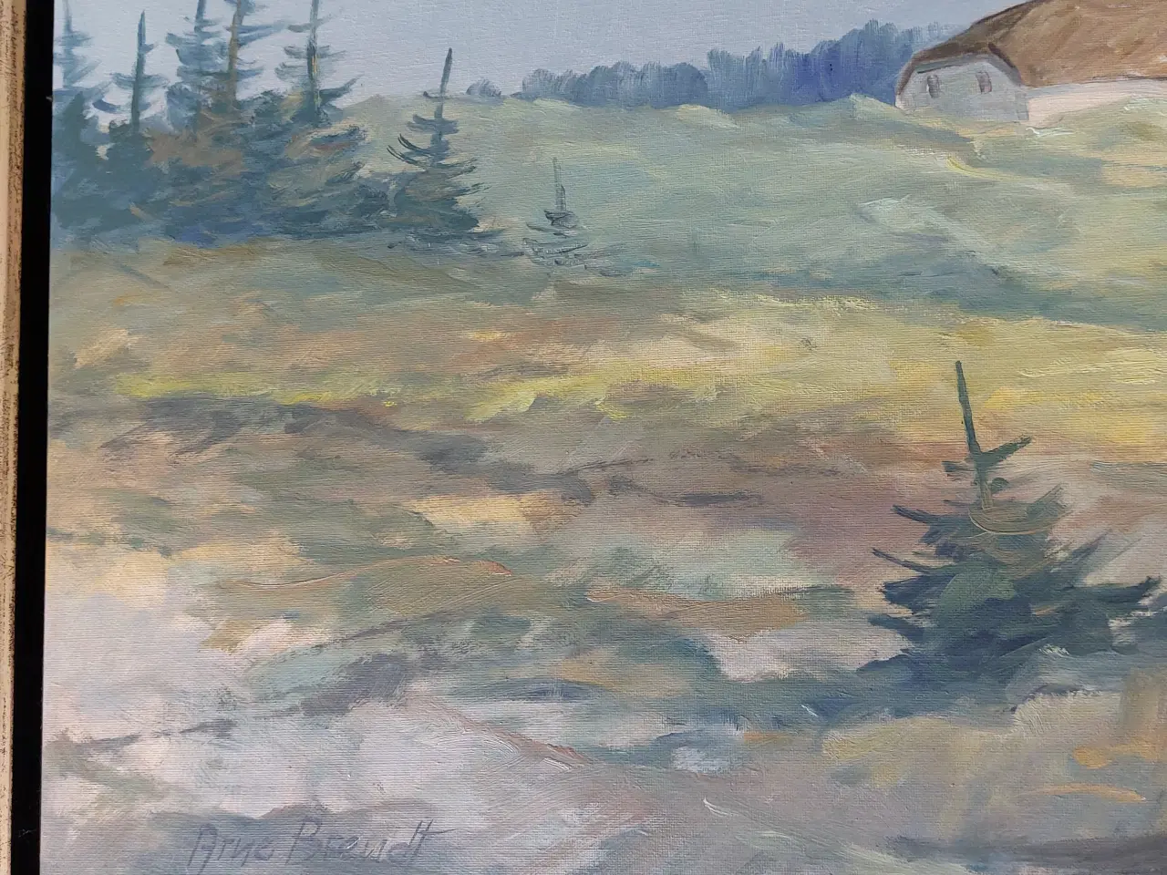 Billede 2 - ARNE BRENDT - ( 1924 - 2014 ) - oliemaleri